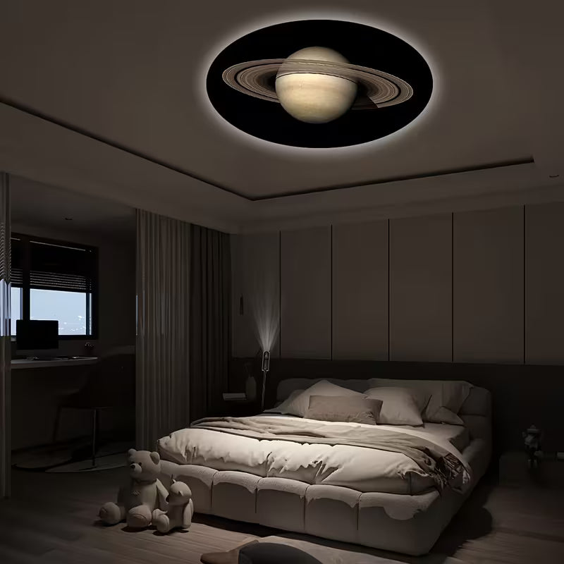 Dreamy Moon And Starry Sky Projection Lamp, Welcome Lamp, Sunset Lamp Projection, Bedroom Night Light, Internet Celebrity Background Lamp, Halloween, Christmas, New Year'S Day Holiday Projection Night Light.