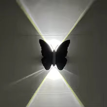 Butterfly Solar Wall Light Solar Powered Wall Light Motion Sensor Outdoor Wall Lantern Outside Yard Lamp for Garden Yard Hallway