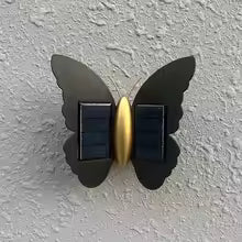 Butterfly Solar Wall Light Solar Powered Wall Light Motion Sensor Outdoor Wall Lantern Outside Yard Lamp for Garden Yard Hallway